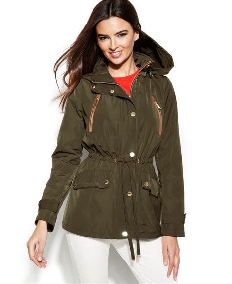 michael kors rain jacket womens|michael kors anorak rain jacket.